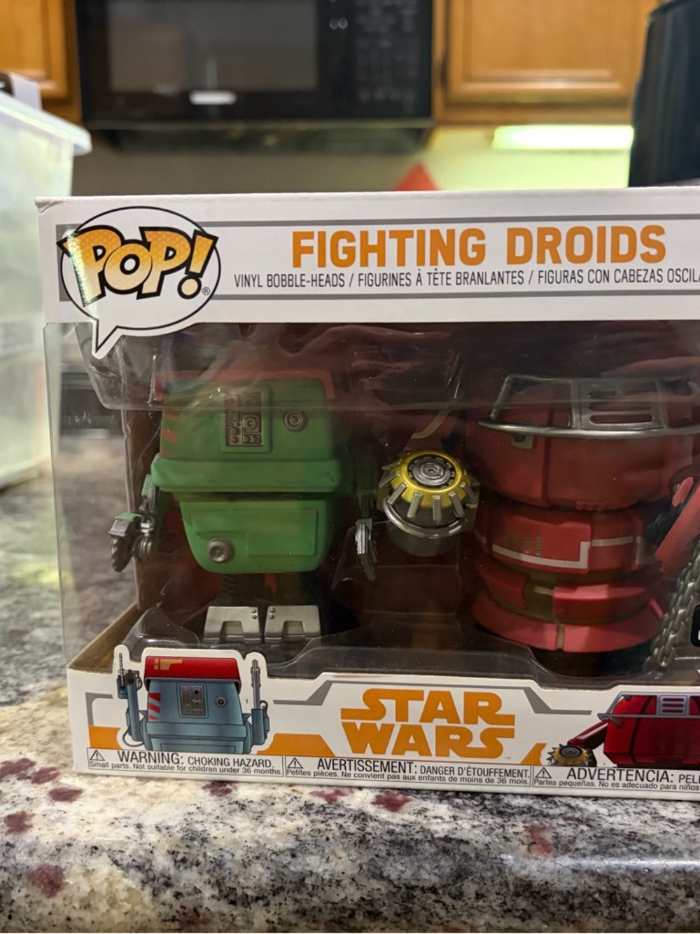 Funko Pop! Star Wars Fighting Droids Set - Green & Red